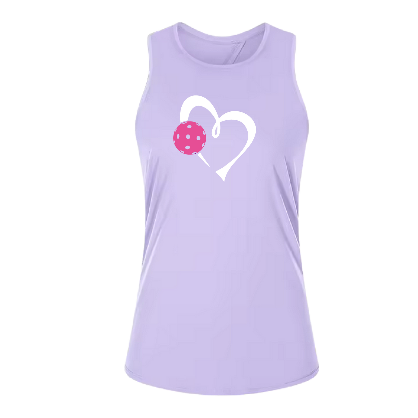 Love Pickleball (Pink)| Women's Split Back or Tied Back Pickleball Tank | 80/20 Nylon Spandex Mix