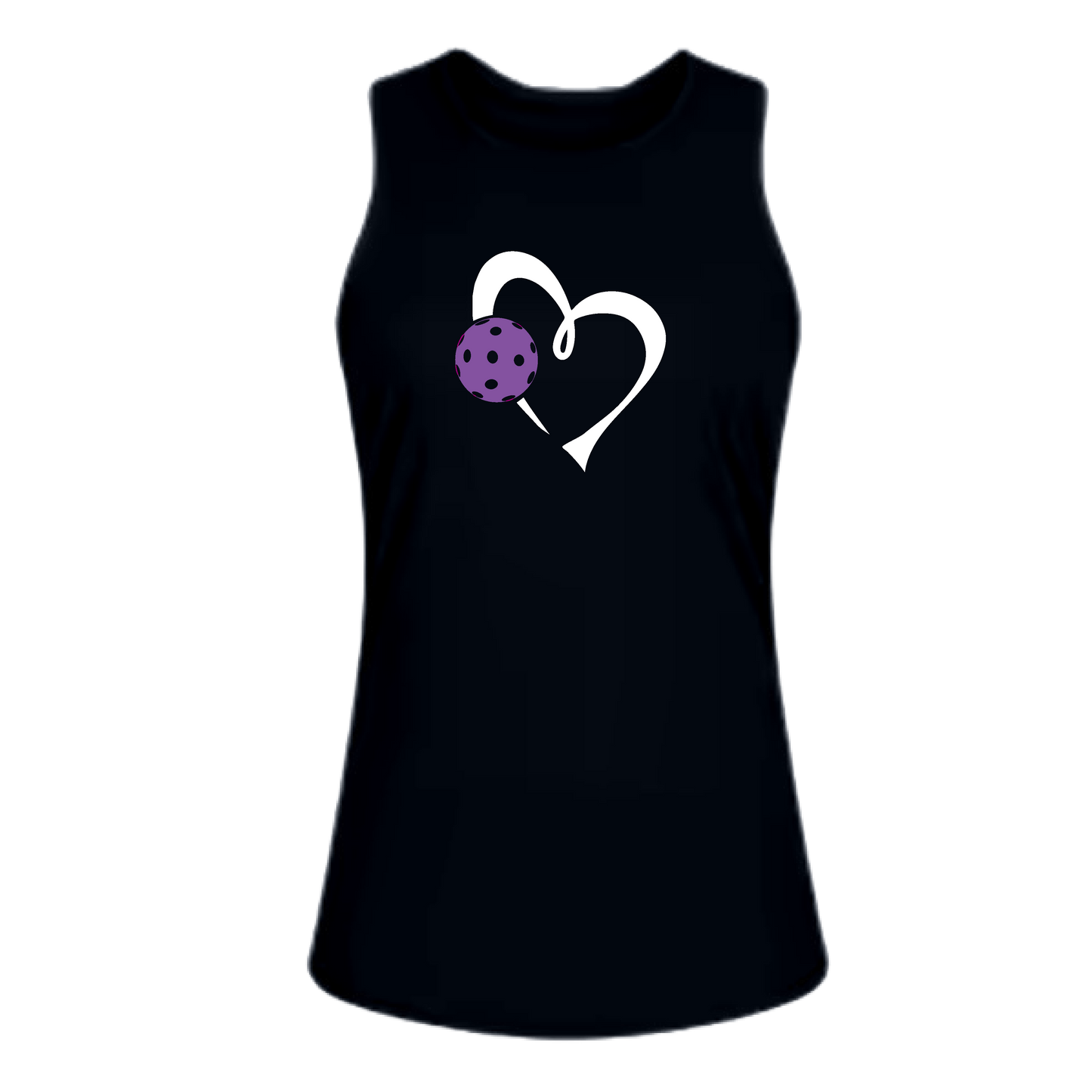 Love Pickleball (Purple)| Women's Split Back or Tied Back Pickleball Tank | 80/20 Nylon Spandex Mix