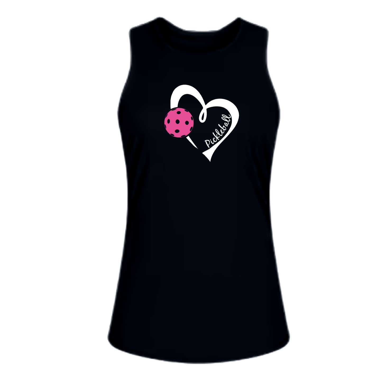 Pickleball Love (Pink)| Women's Split Back or Tied Back Pickleball Tank | 80/20 Nylon Spandex Mix