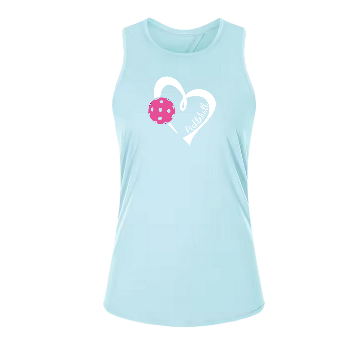 Pickleball Love (Pink)| Women's Split Back or Tied Back Pickleball Tank | 80/20 Nylon Spandex Mix