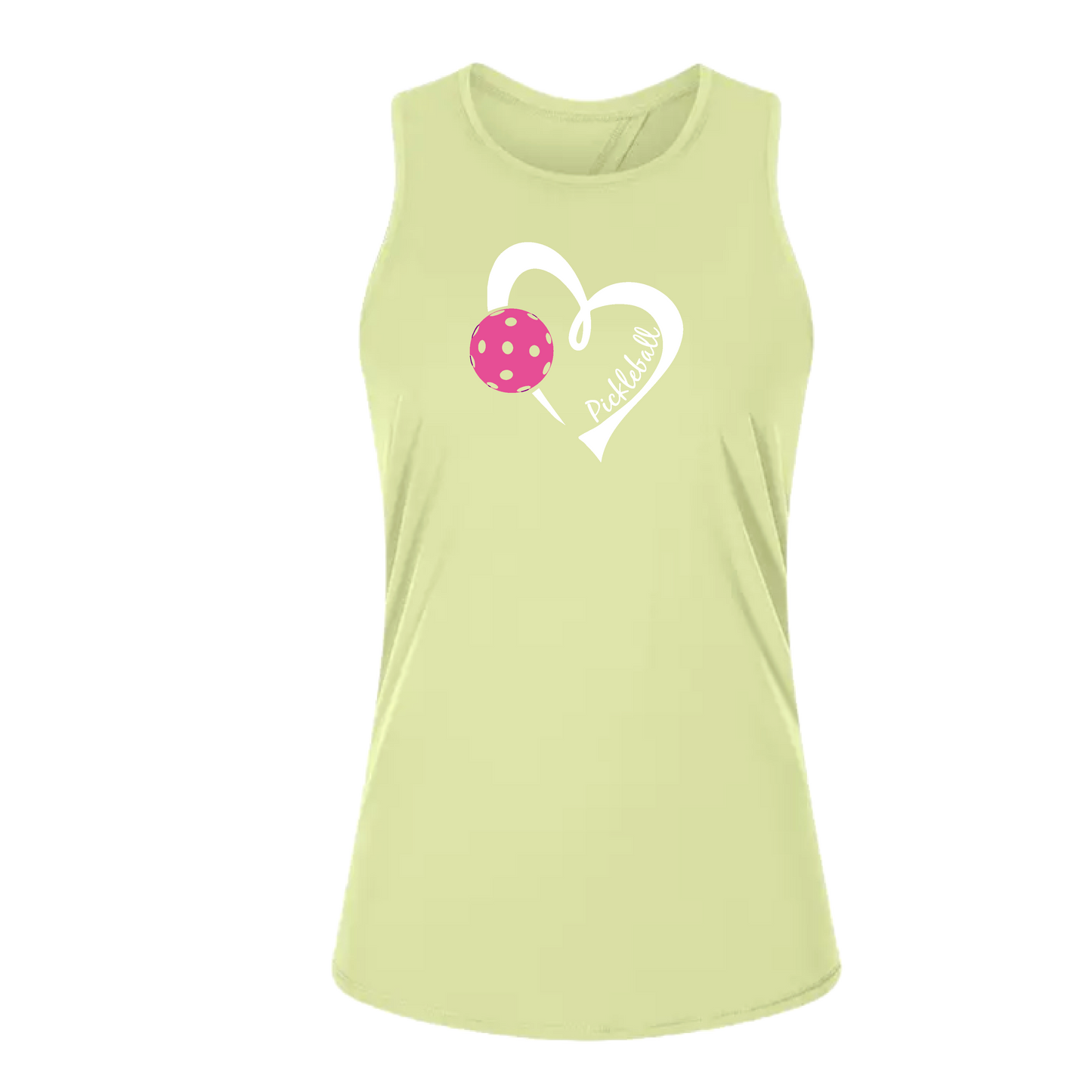 Pickleball Love (Pink)| Women's Split Back or Tied Back Pickleball Tank | 80/20 Nylon Spandex Mix