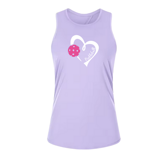 Pickleball Love (Pink)| Women's Split Back or Tied Back Pickleball Tank | 80/20 Nylon Spandex Mix