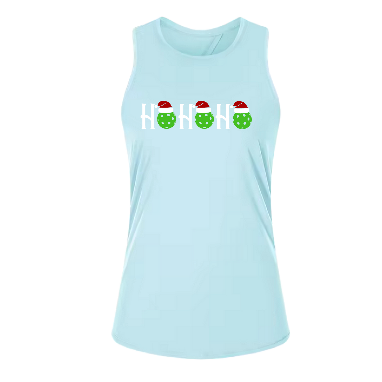 Ho Ho Ho | Women's Split Back or Tied Back Pickleball Tank | 80/20 Nylon Spandex Mix