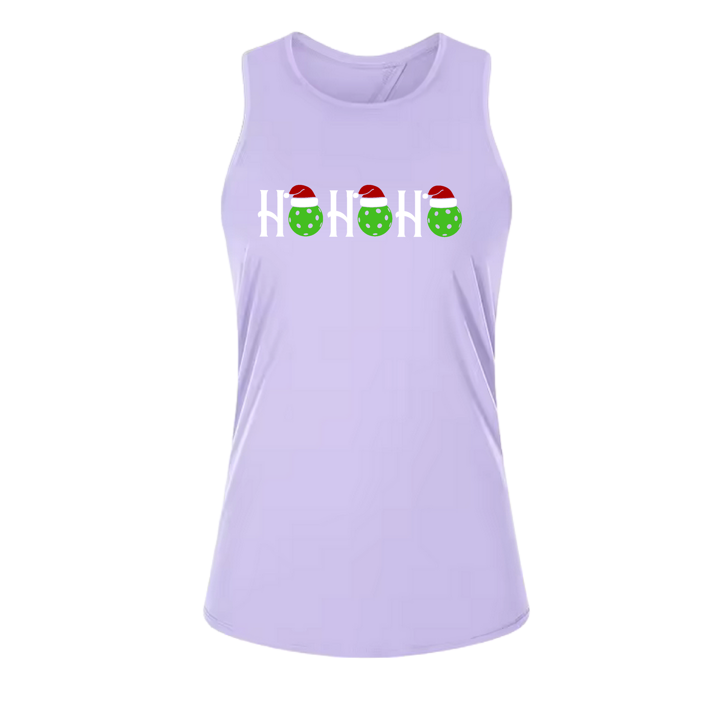 Ho Ho Ho | Women's Split Back or Tied Back Pickleball Tank | 80/20 Nylon Spandex Mix