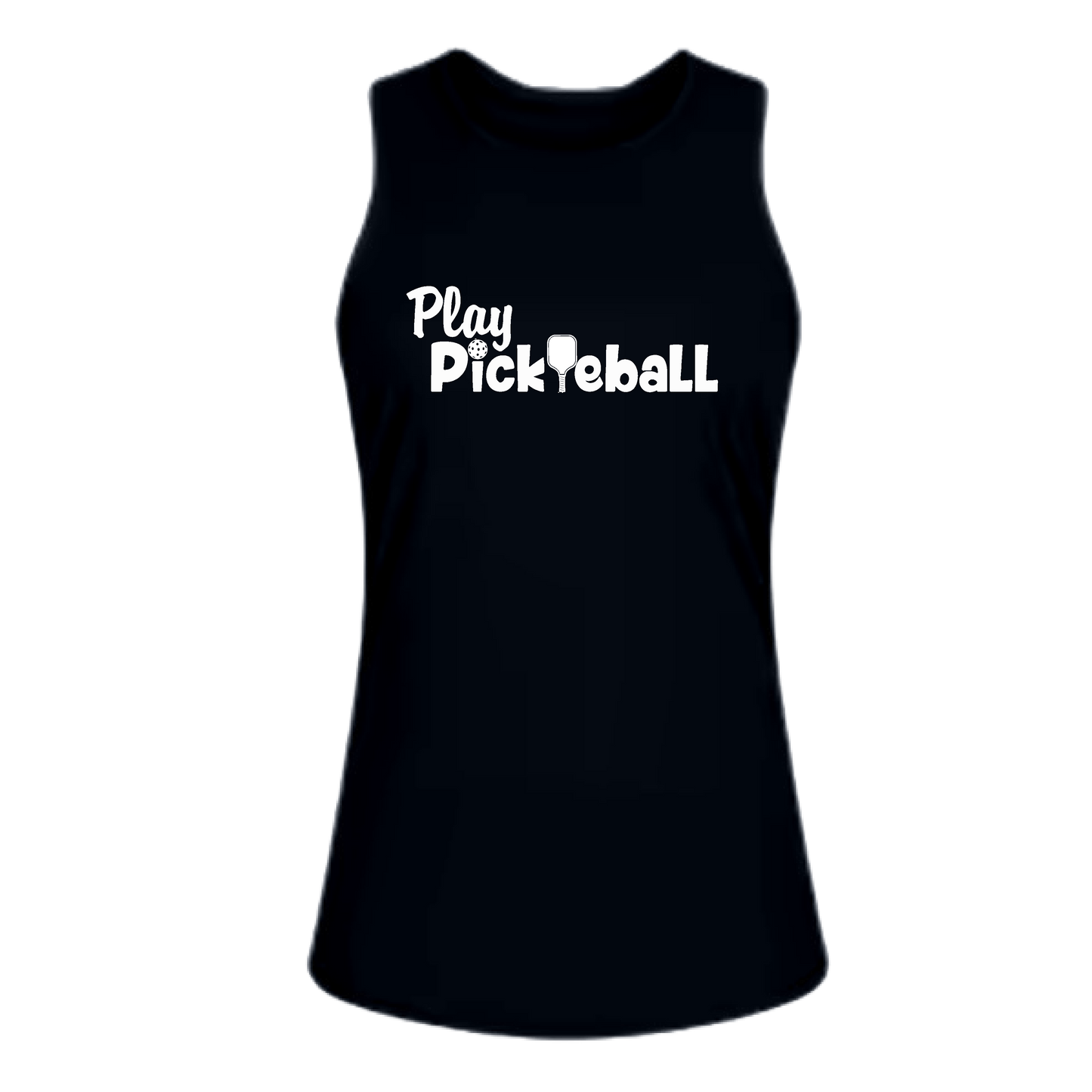 Play Pickleball | Women's Split Back or Tied Back Pickleball Tank | 80/20 Nylon Spandex Mix