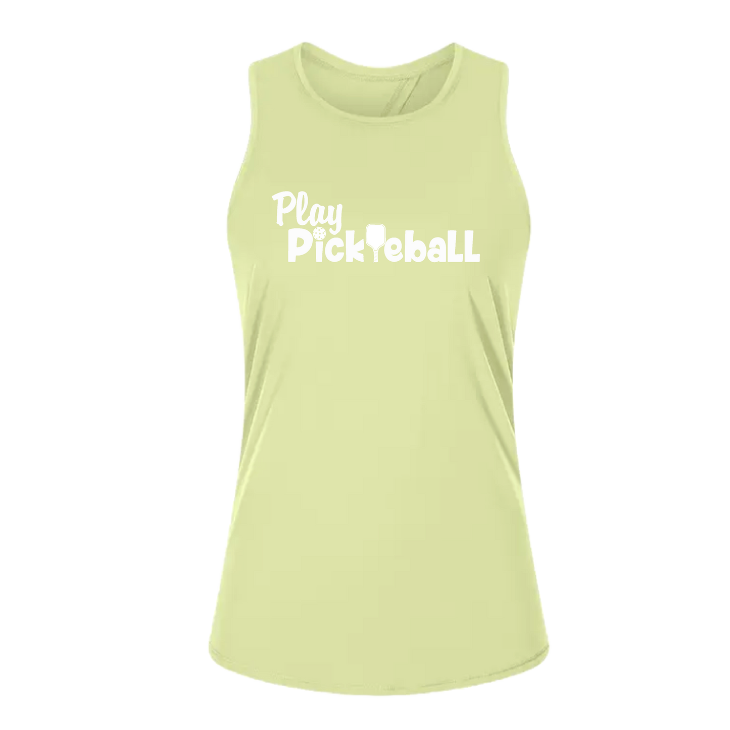 Play Pickleball | Women's Split Back or Tied Back Pickleball Tank | 80/20 Nylon Spandex Mix