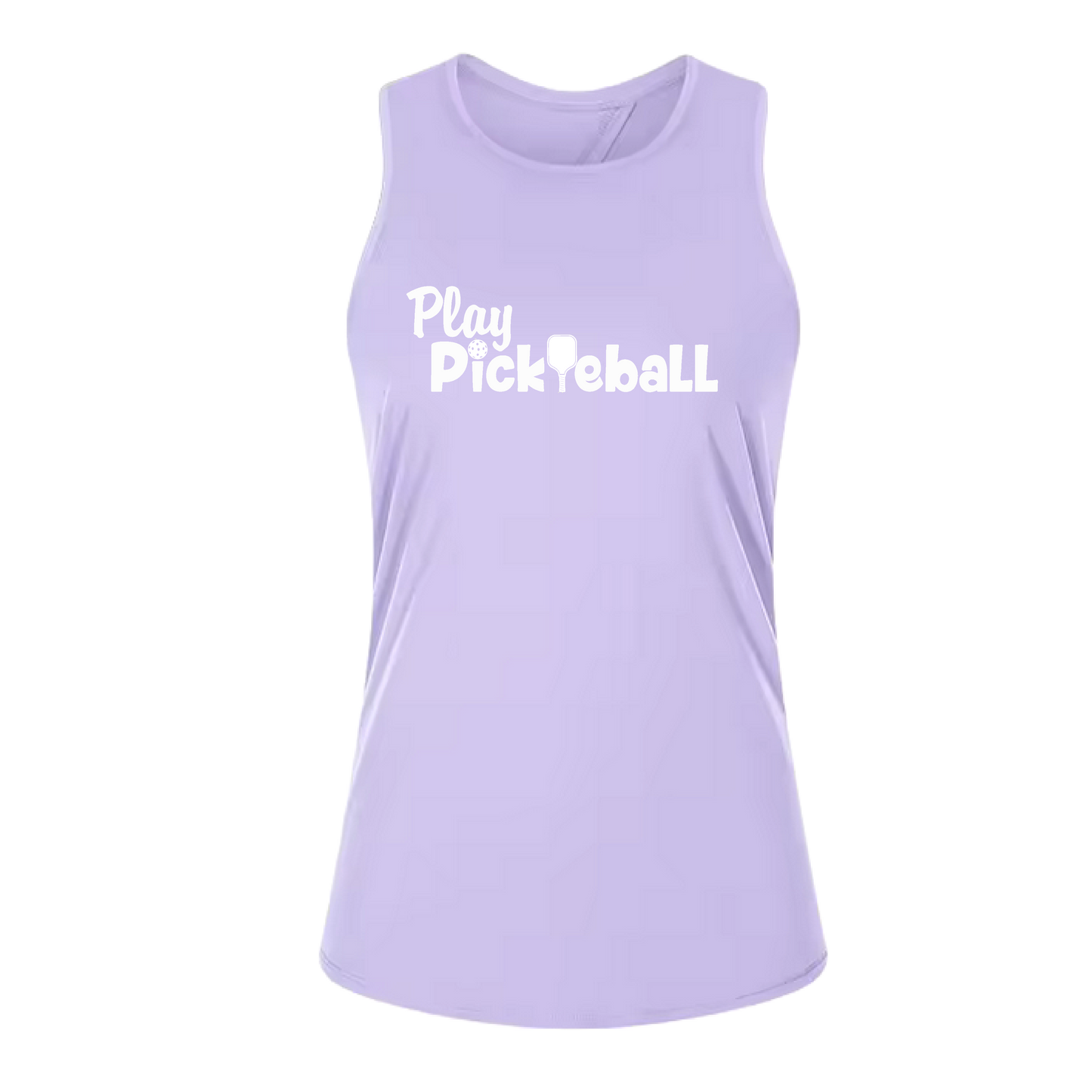 Play Pickleball | Women's Split Back or Tied Back Pickleball Tank | 80/20 Nylon Spandex Mix