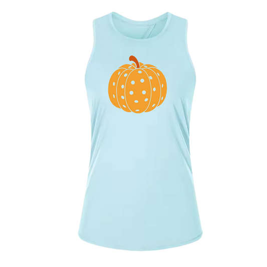 Pumpkin Pickleball | Women's Split Back or Tied Back Pickleball Tank | 80/20 Nylon Spandex Mix