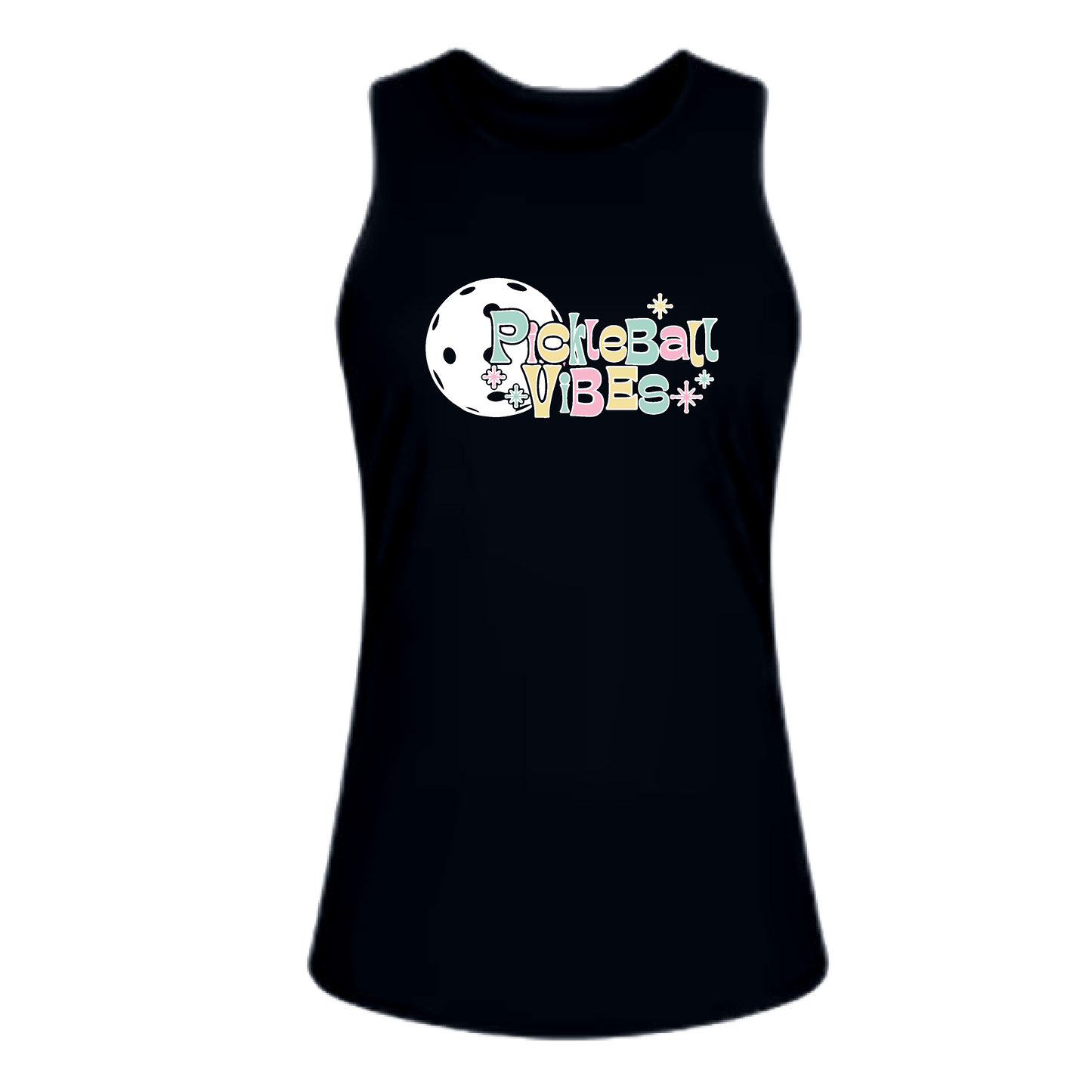 Pickleball Vibes | Women's Split Back or Tied Back Pickleball Tank | 80/20 Nylon Spandex Mix