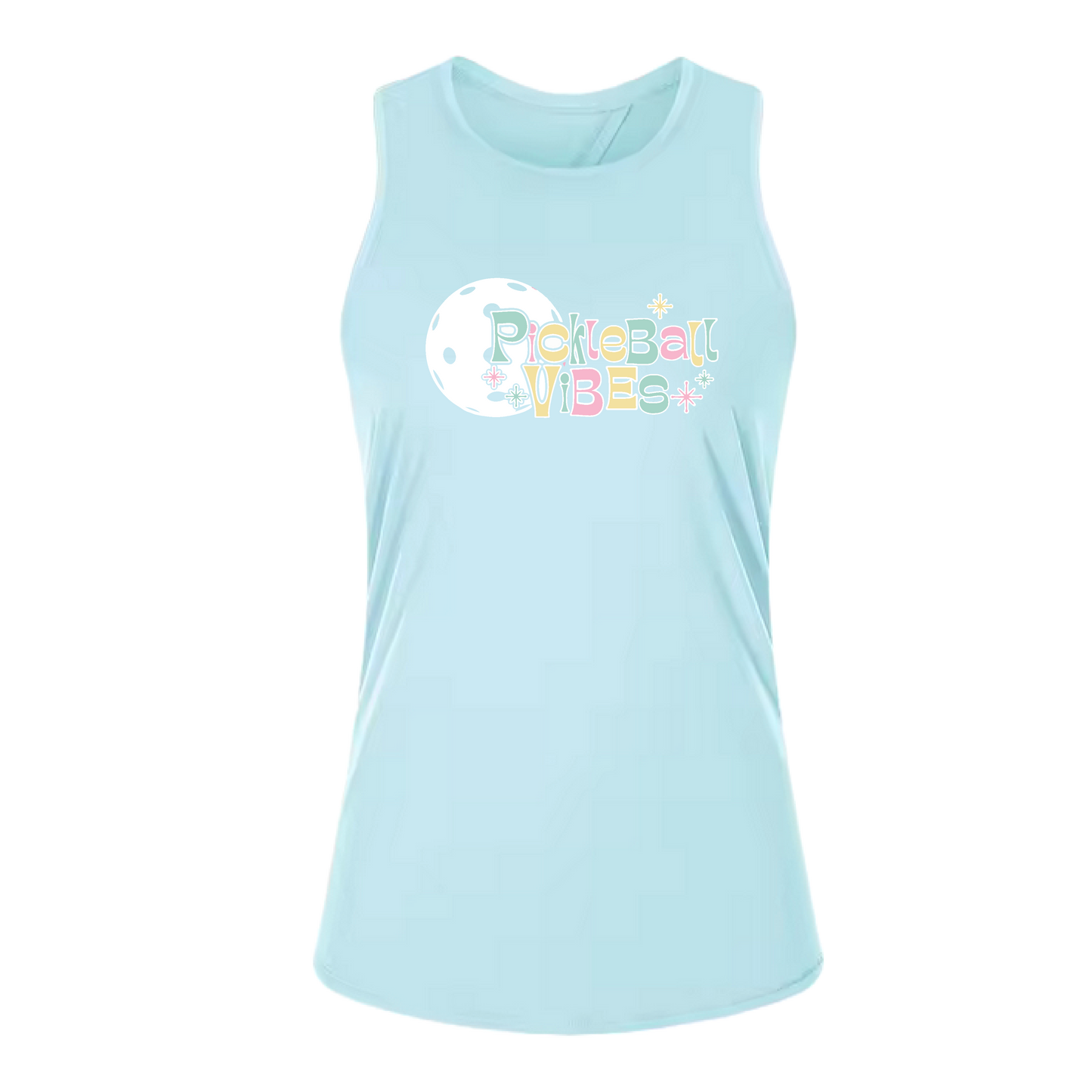 Pickleball Vibes | Women's Split Back or Tied Back Pickleball Tank | 80/20 Nylon Spandex Mix