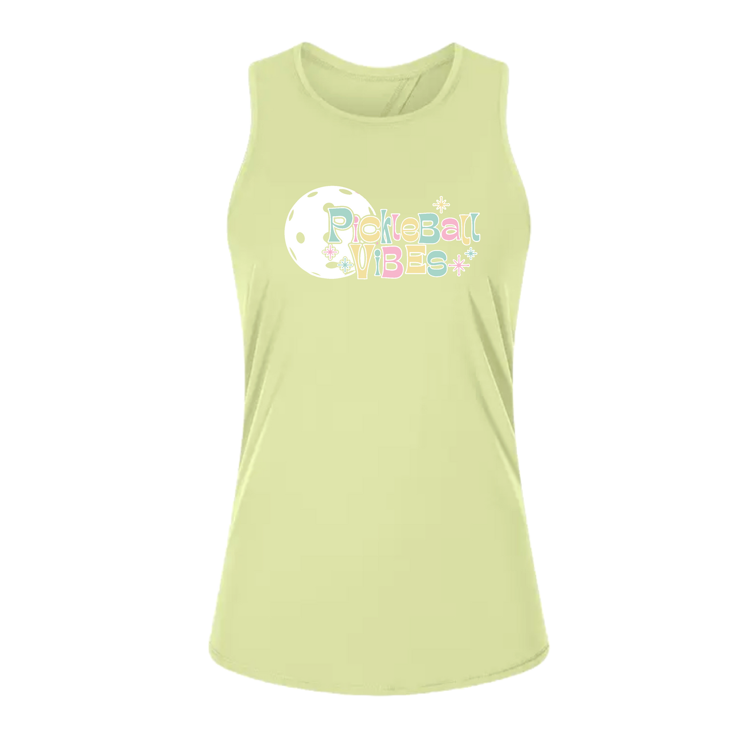 Pickleball Vibes | Women's Split Back or Tied Back Pickleball Tank | 80/20 Nylon Spandex Mix