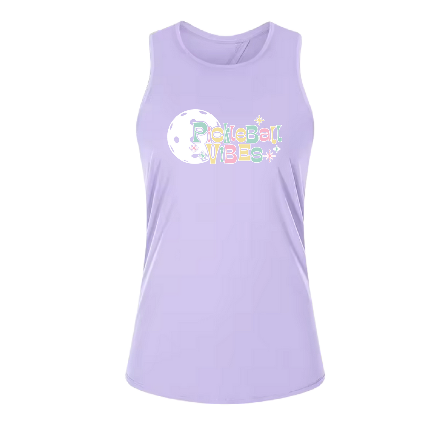 Pickleball Vibes | Women's Split Back or Tied Back Pickleball Tank | 80/20 Nylon Spandex Mix