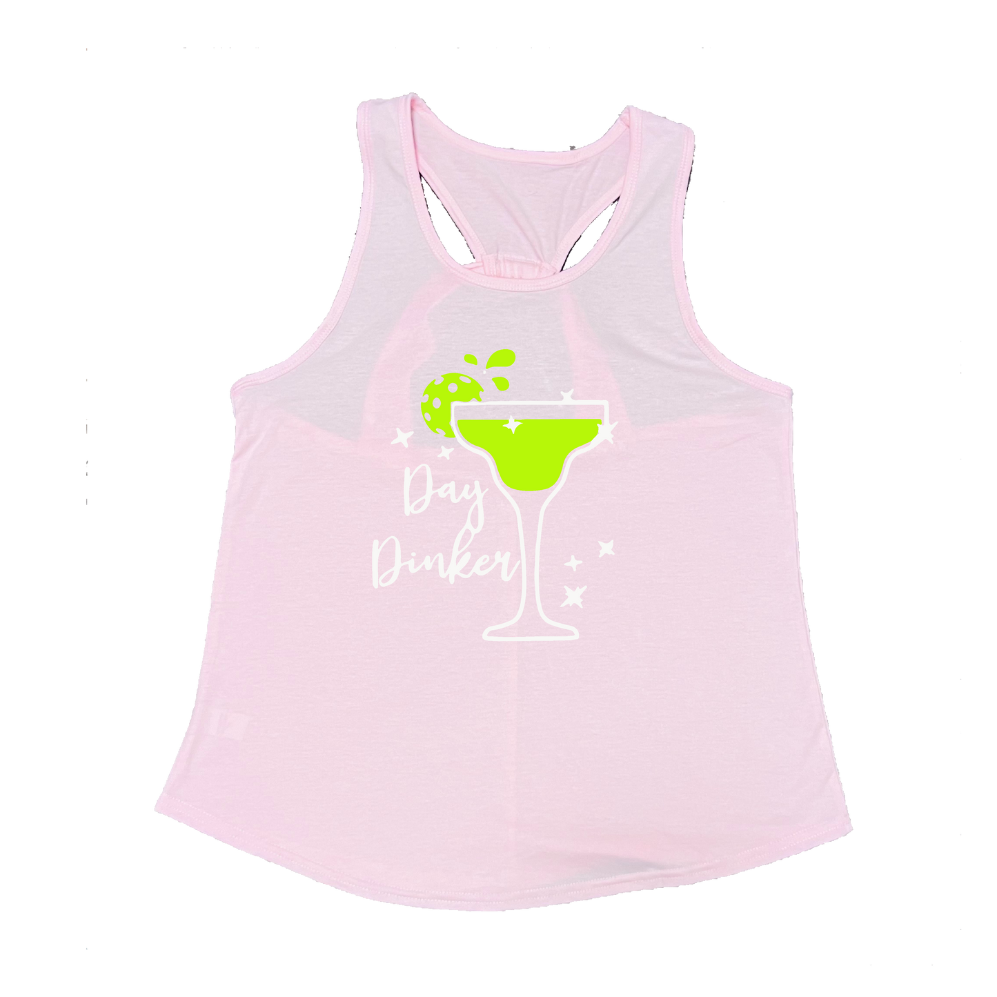 Day Dinker Pickleball Lime | Women's Open X-Back Pickleball Tank | Quick Dry Athletic Shirt