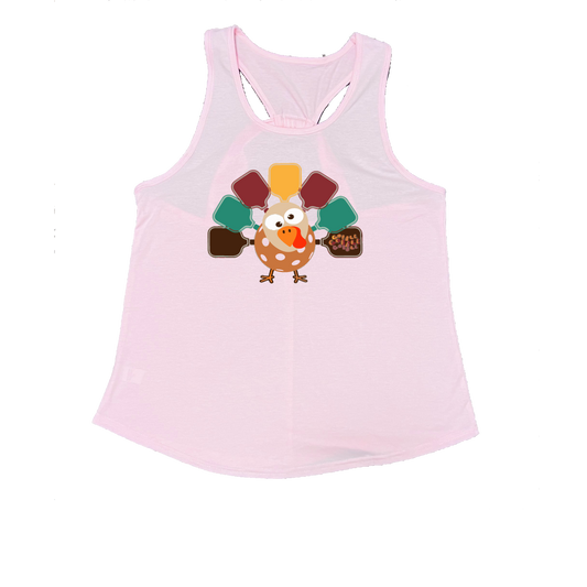 Turkey Pickleball | Women's Open X-Back Pickleball Tank | Quick Dry Athletic Shirt