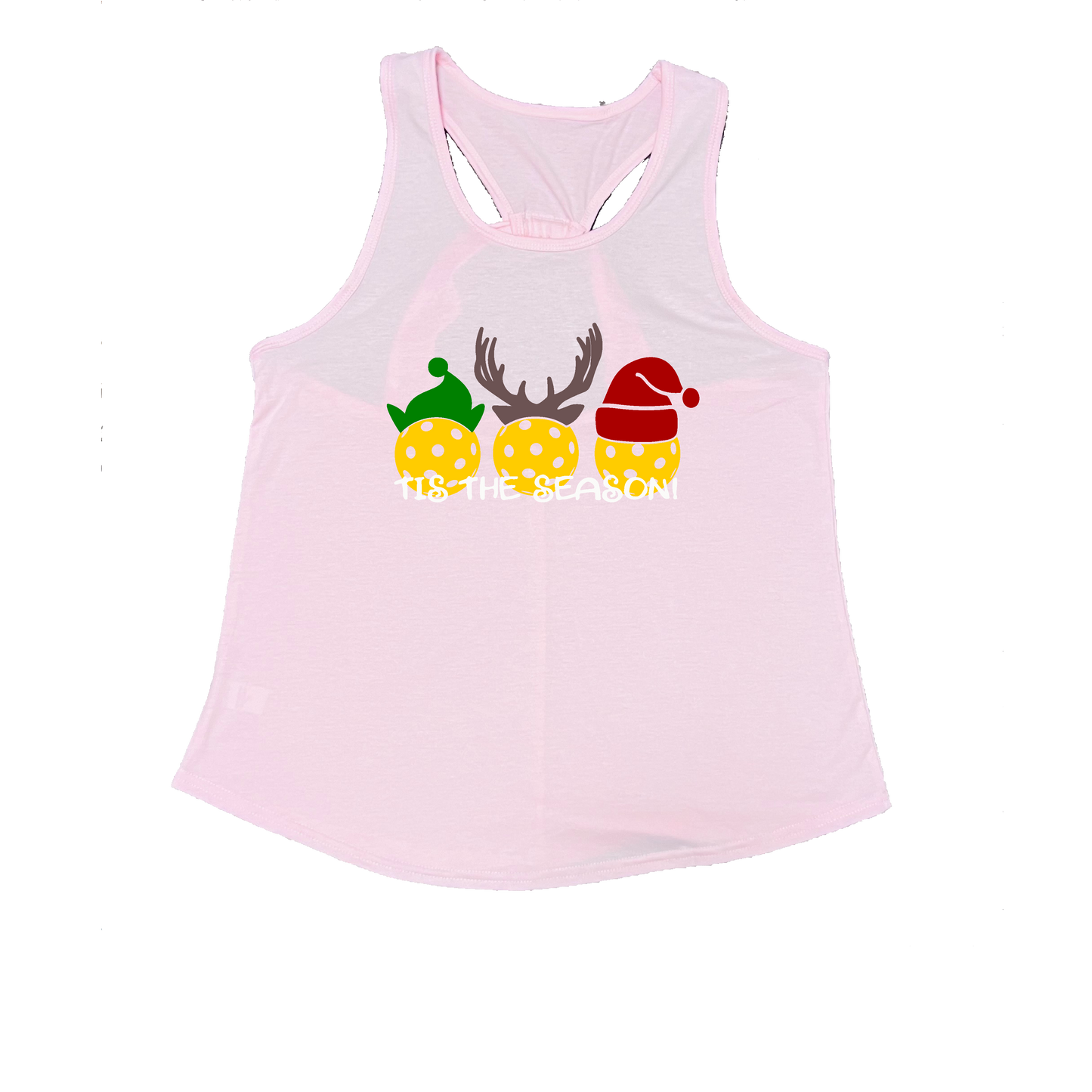 Tis the Season | Women's Open X-Back Pickleball Tank | Quick Dry Athletic Shirt