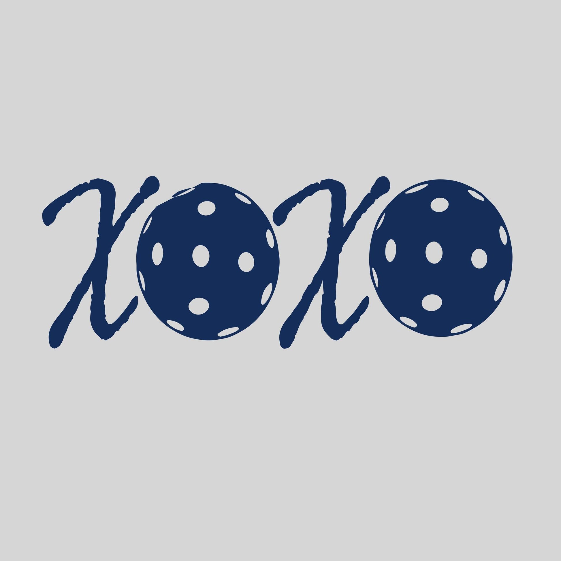 XOXO With Pickleballs | Pickleball Car Decal And Pickleball Sticker | Customizable Color