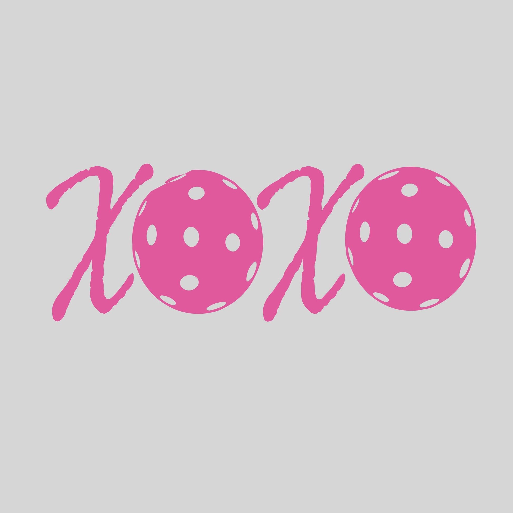 XOXO With Pickleballs | Pickleball Car Decal And Pickleball Sticker | Customizable Color