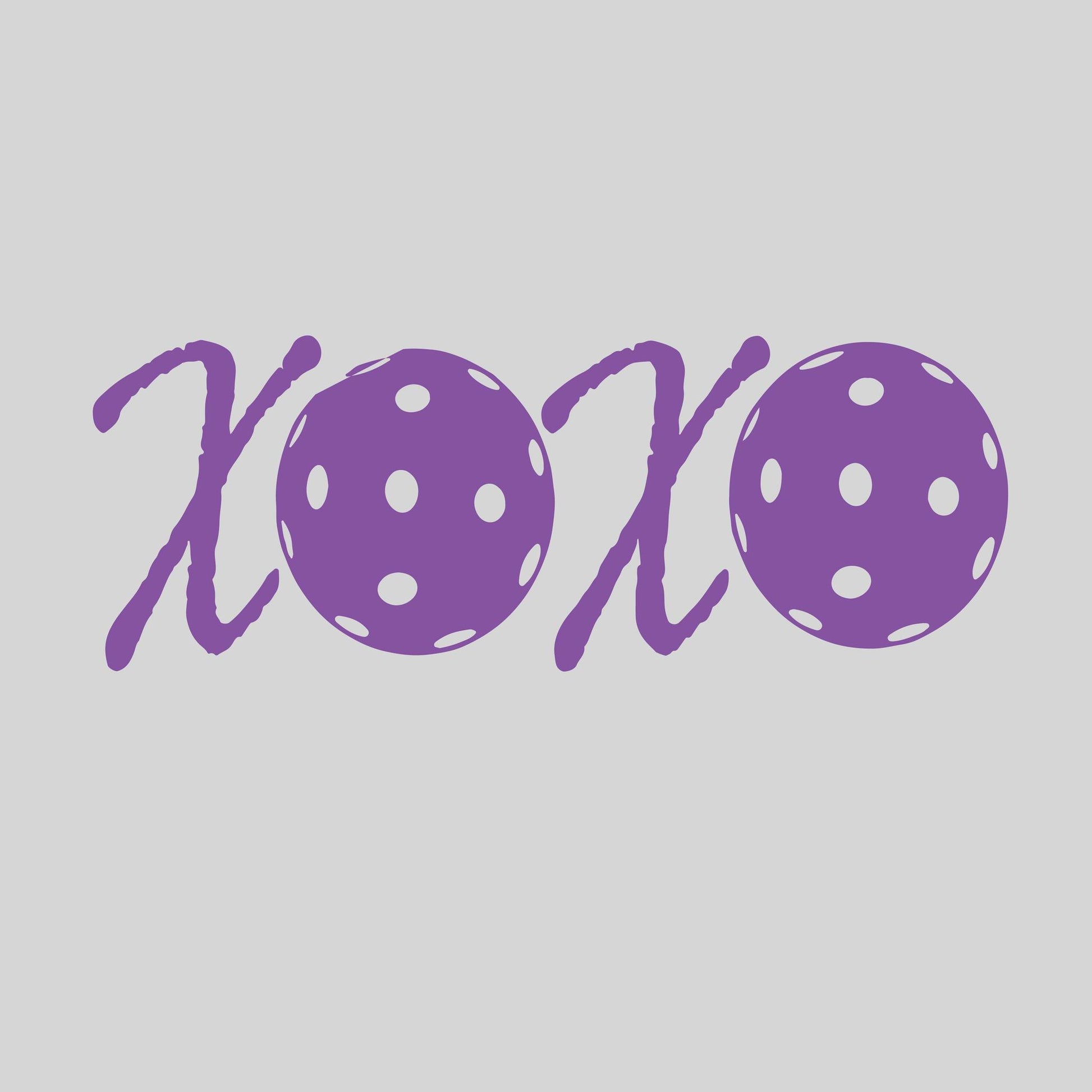 XOXO With Pickleballs | Pickleball Car Decal And Pickleball Sticker | Customizable Color