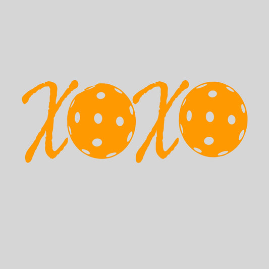 XOXO With Pickleballs | Pickleball Car Decal And Pickleball Sticker | Customizable Color