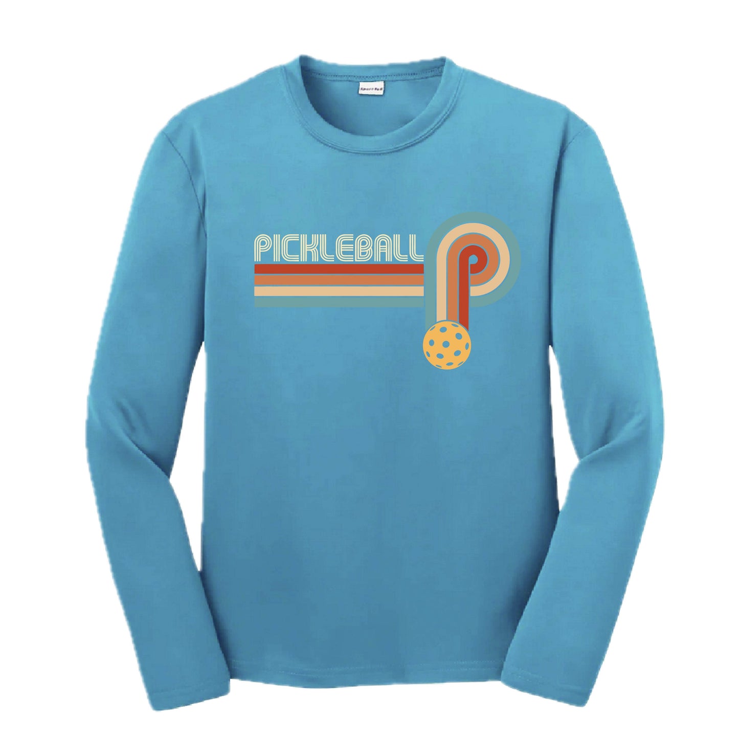 Retro Pickleball | Youth Long Sleeve Performance T-Shirts | 100% Polyester
