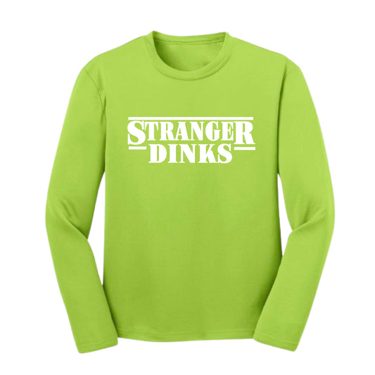 Stranger Dinks | Youth Long Sleeve Performance T-Shirts | 100% Polyester