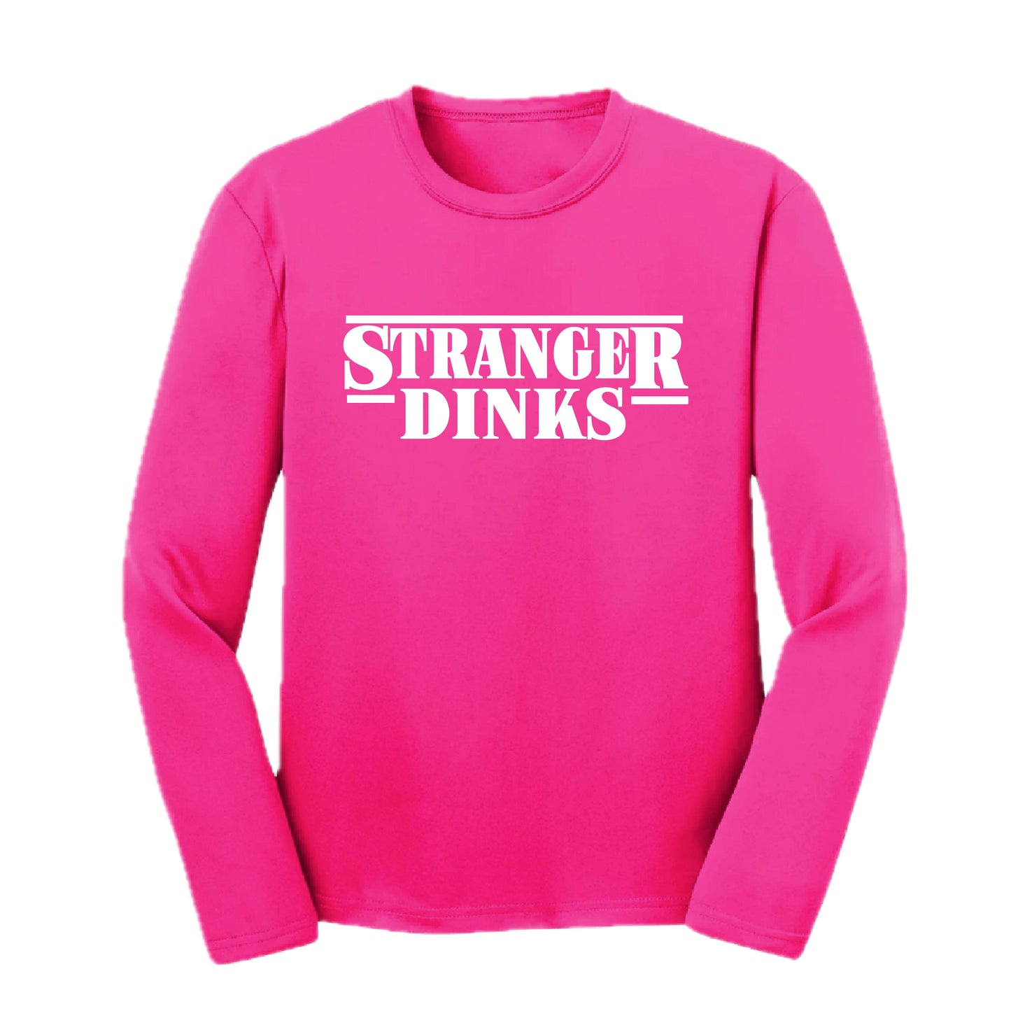 Stranger Dinks | Youth Long Sleeve Performance T-Shirts | 100% Polyester