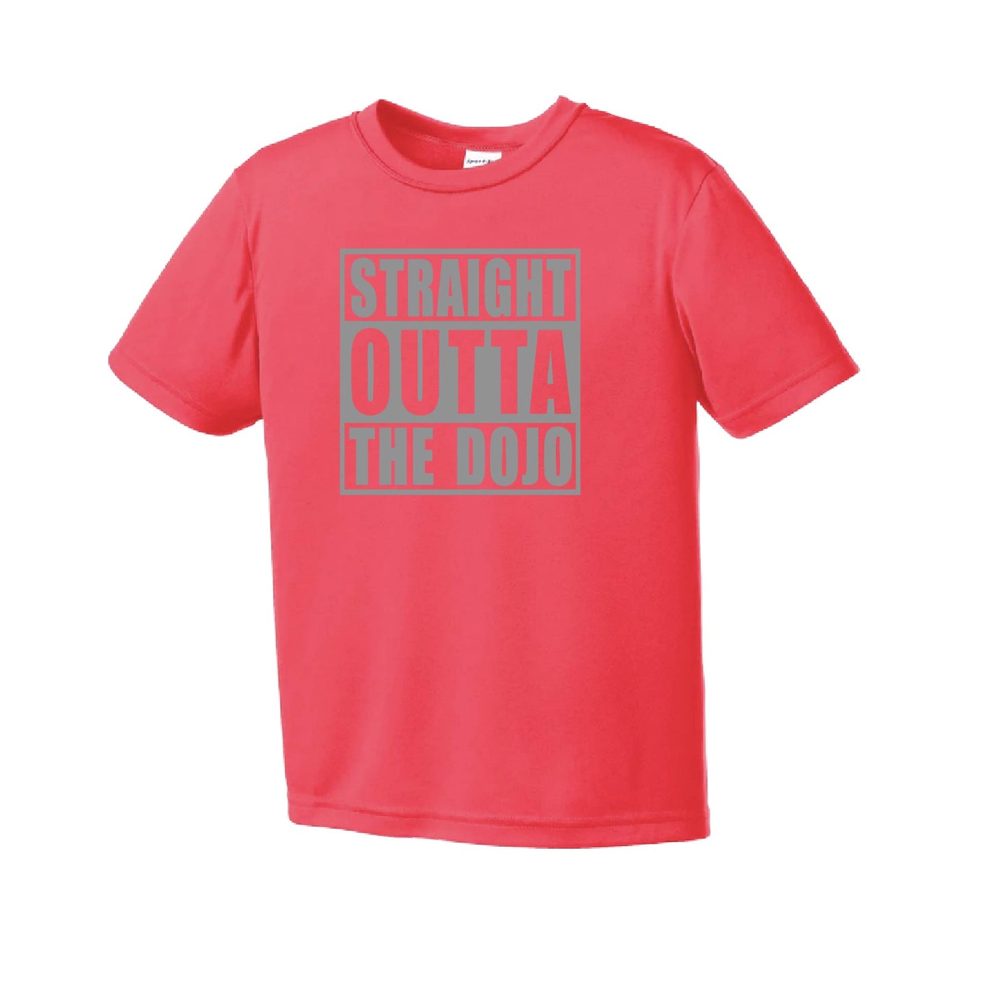 Straight Otta the Dojo | Youth Short Sleeve Karate Performance T-Shirts | 100% Polyester