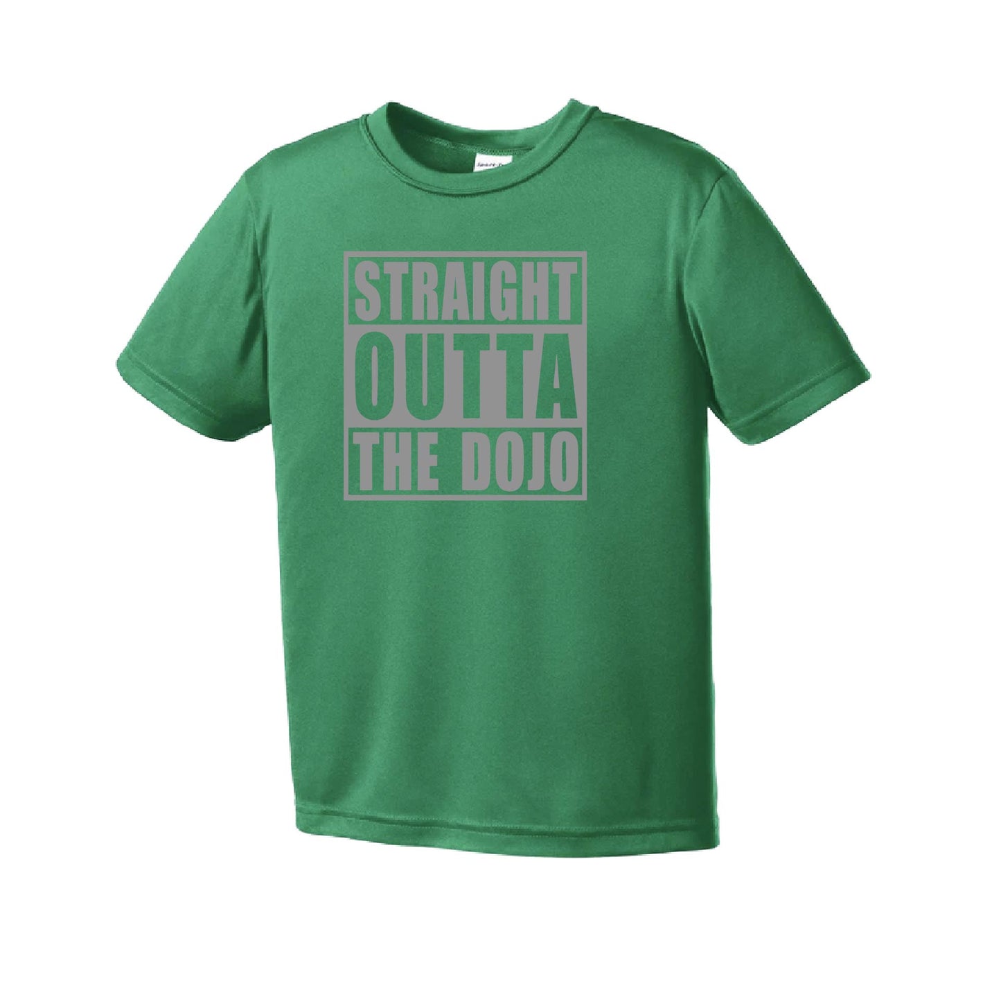 Straight Otta the Dojo | Youth Short Sleeve Karate Performance T-Shirts | 100% Polyester