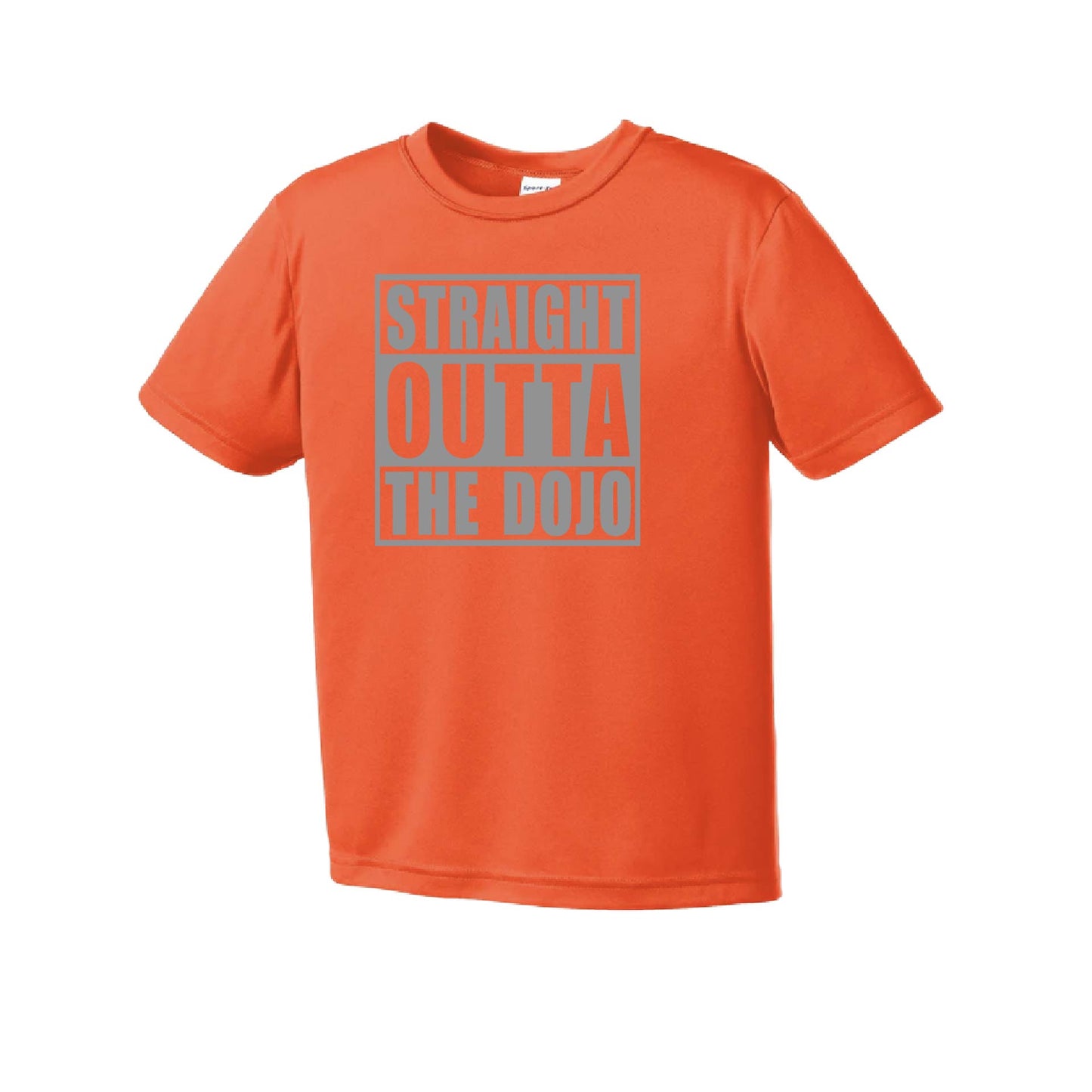 Straight Otta the Dojo | Youth Short Sleeve Karate Performance T-Shirts | 100% Polyester