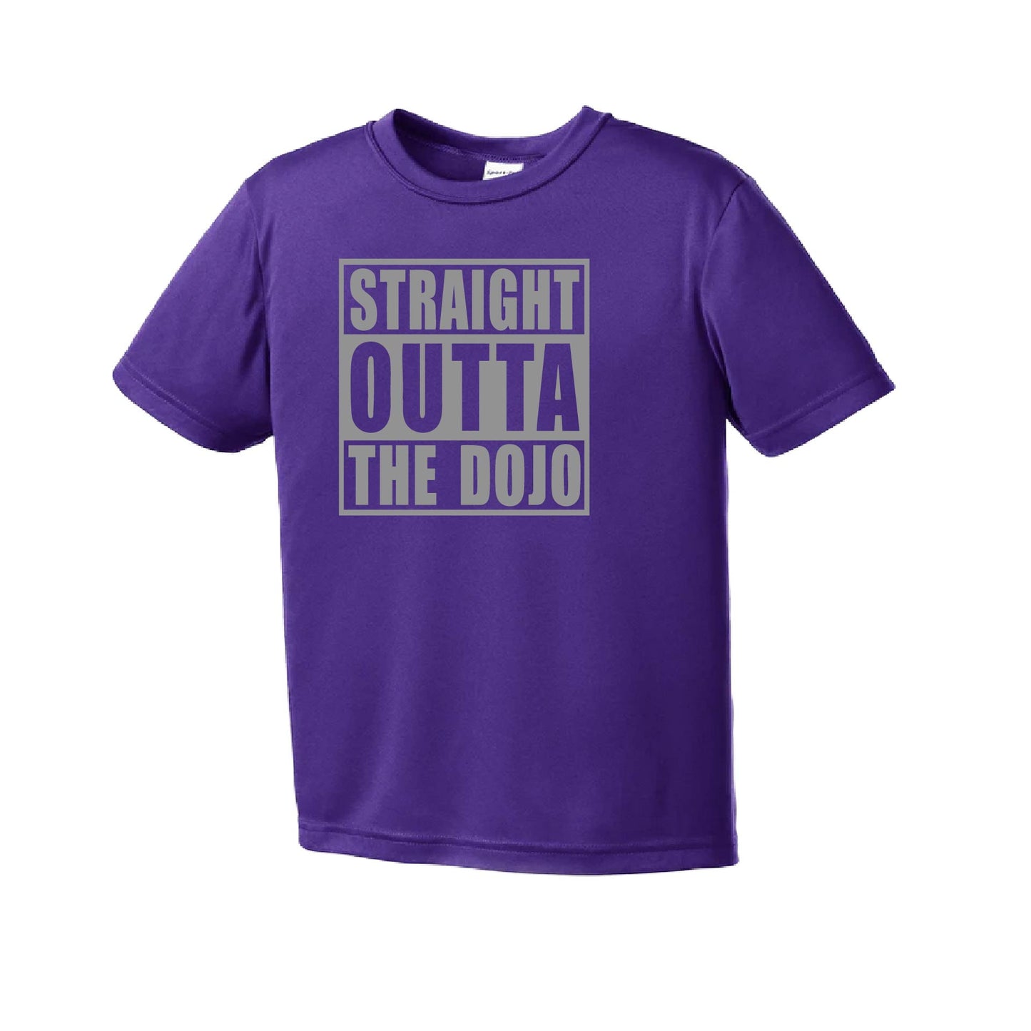 Straight Otta the Dojo | Youth Short Sleeve Karate Performance T-Shirts | 100% Polyester