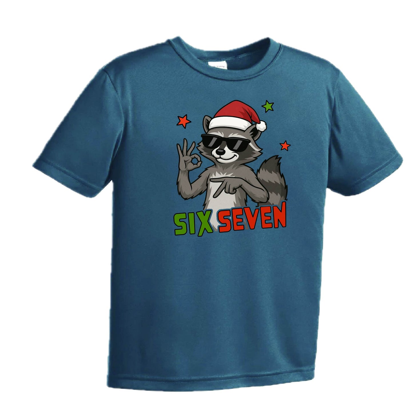 67 Raccoon | Youth Short Sleeve Performance T-Shirts | 100% Polyester