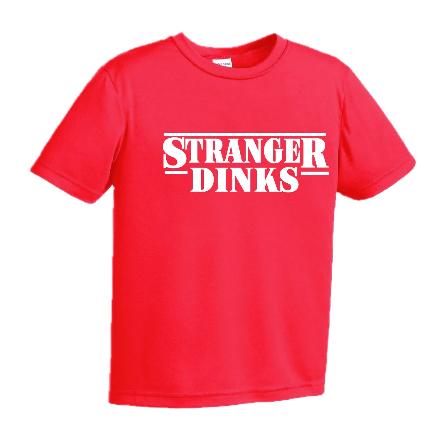 Stranger Dinks | Youth Short Sleeve Performance T-Shirts | 100% Polyester