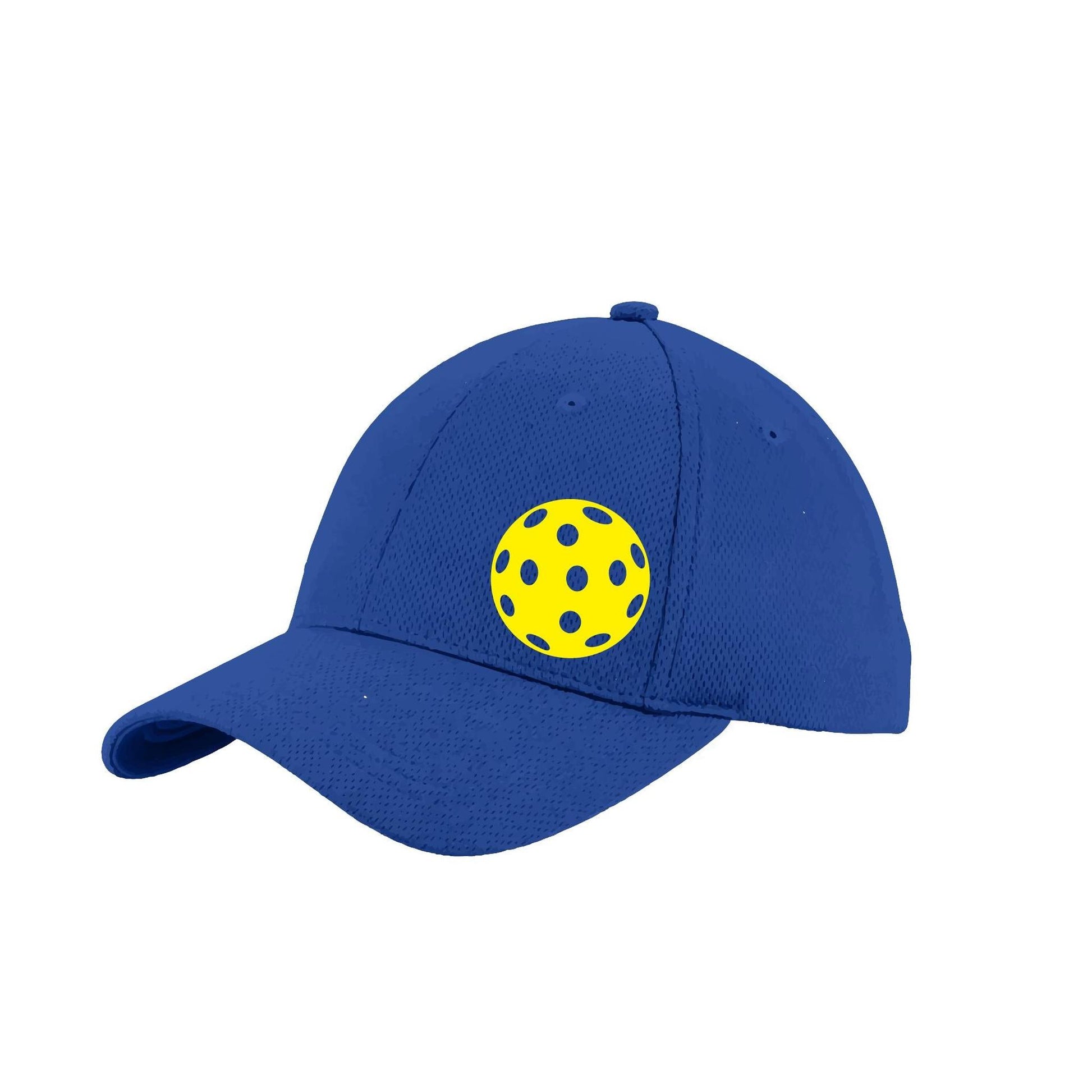 Yellow Pickleball (Customizable) | Pickleball Hat | Moisture-Wicking 100% Polyester