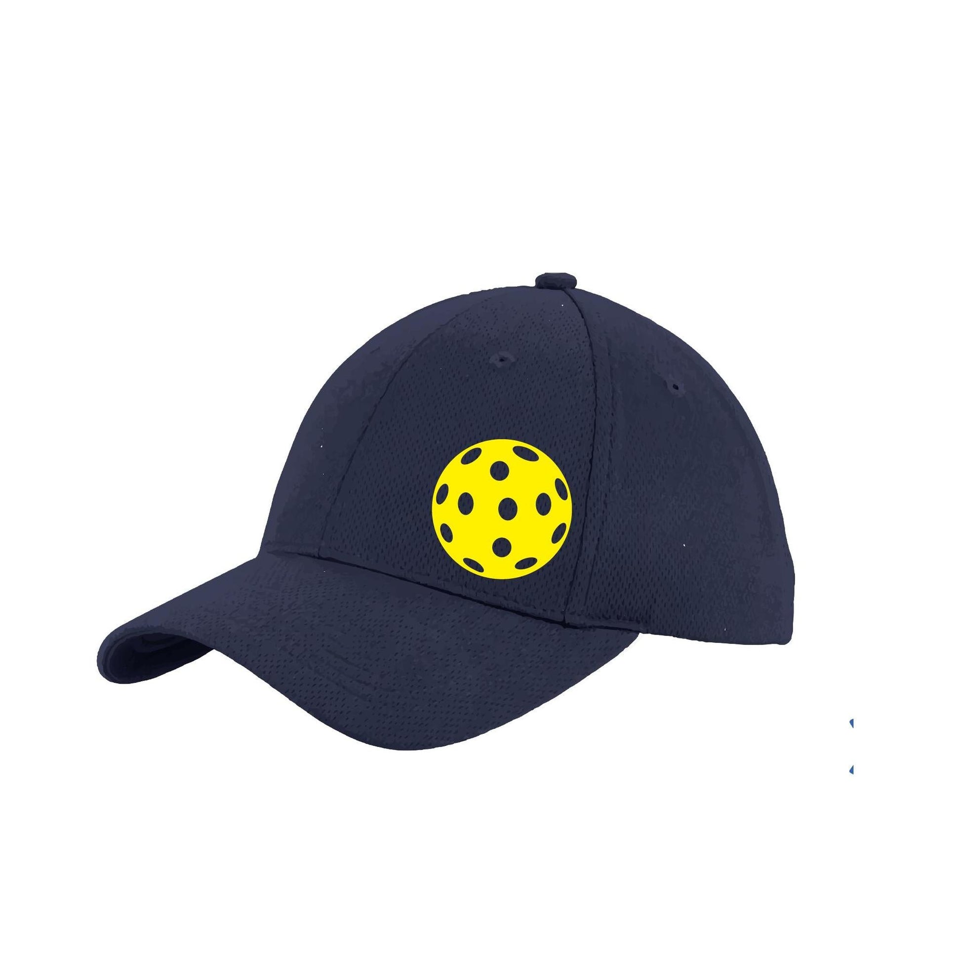 Yellow Pickleball (Customizable) | Pickleball Hat | Moisture-Wicking 100% Polyester
