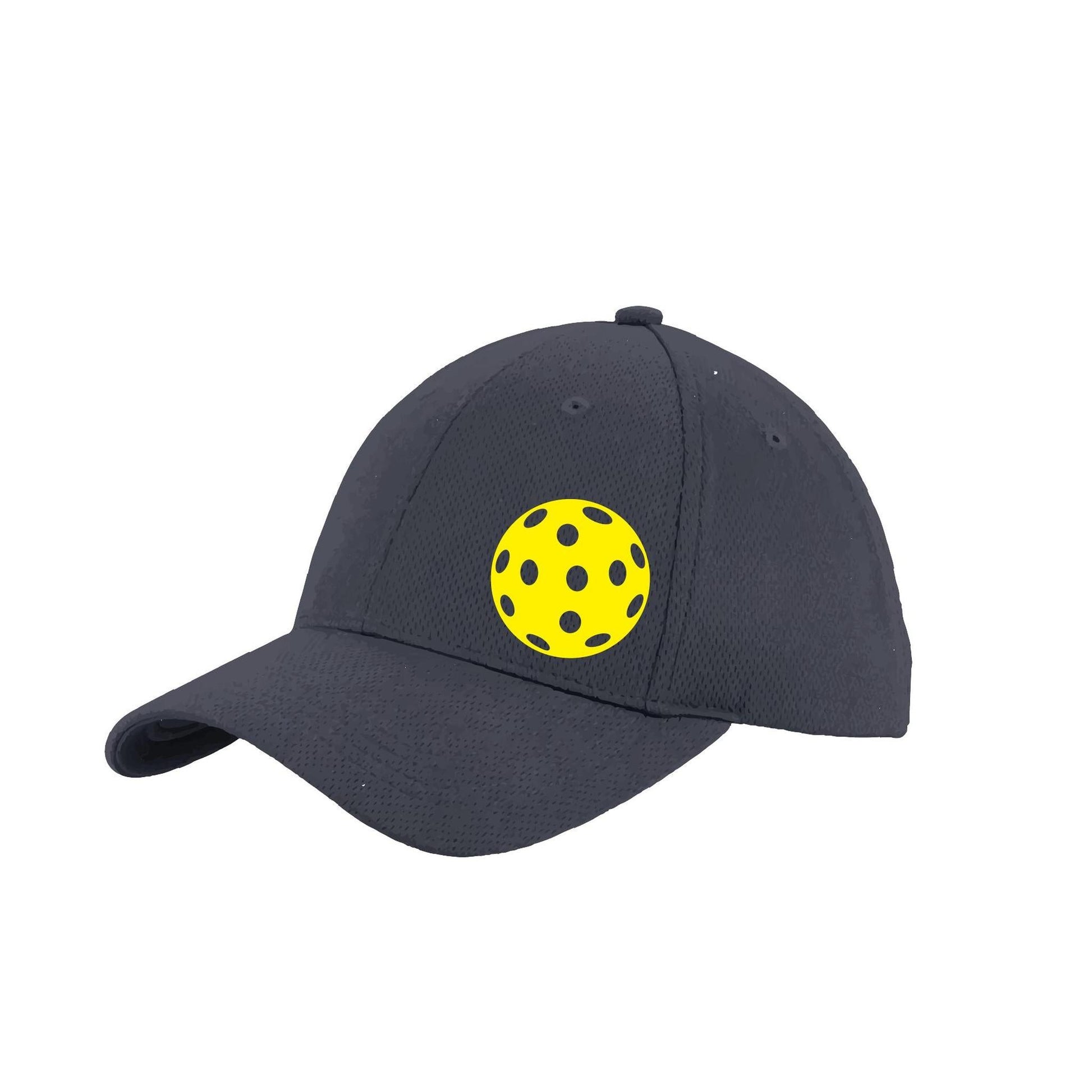 Yellow Pickleball (Customizable) | Pickleball Hat | Moisture-Wicking 100% Polyester