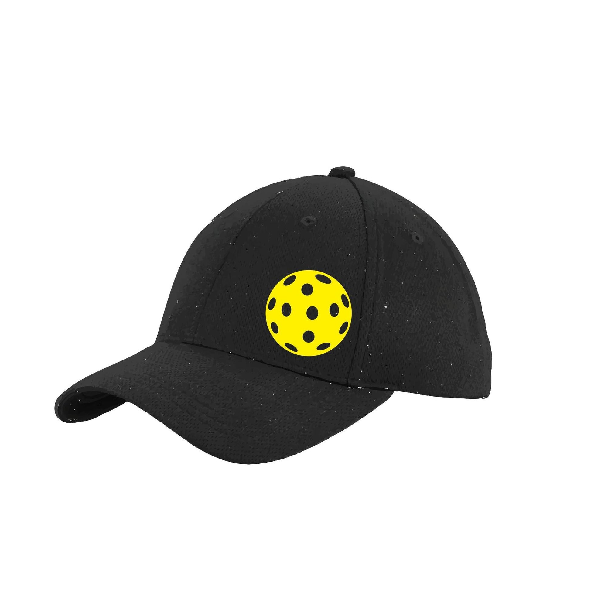 Yellow Pickleball (Customizable) | Pickleball Hat | Moisture-Wicking 100% Polyester