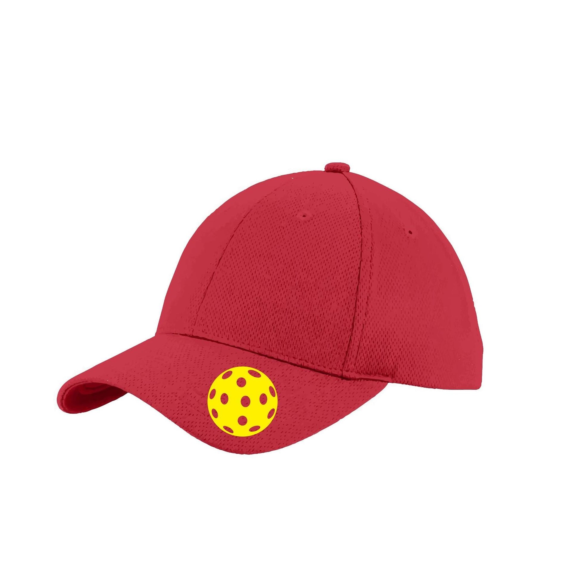 Yellow Pickleball (Customizable) | Pickleball Hat | Moisture-Wicking 100% Polyester