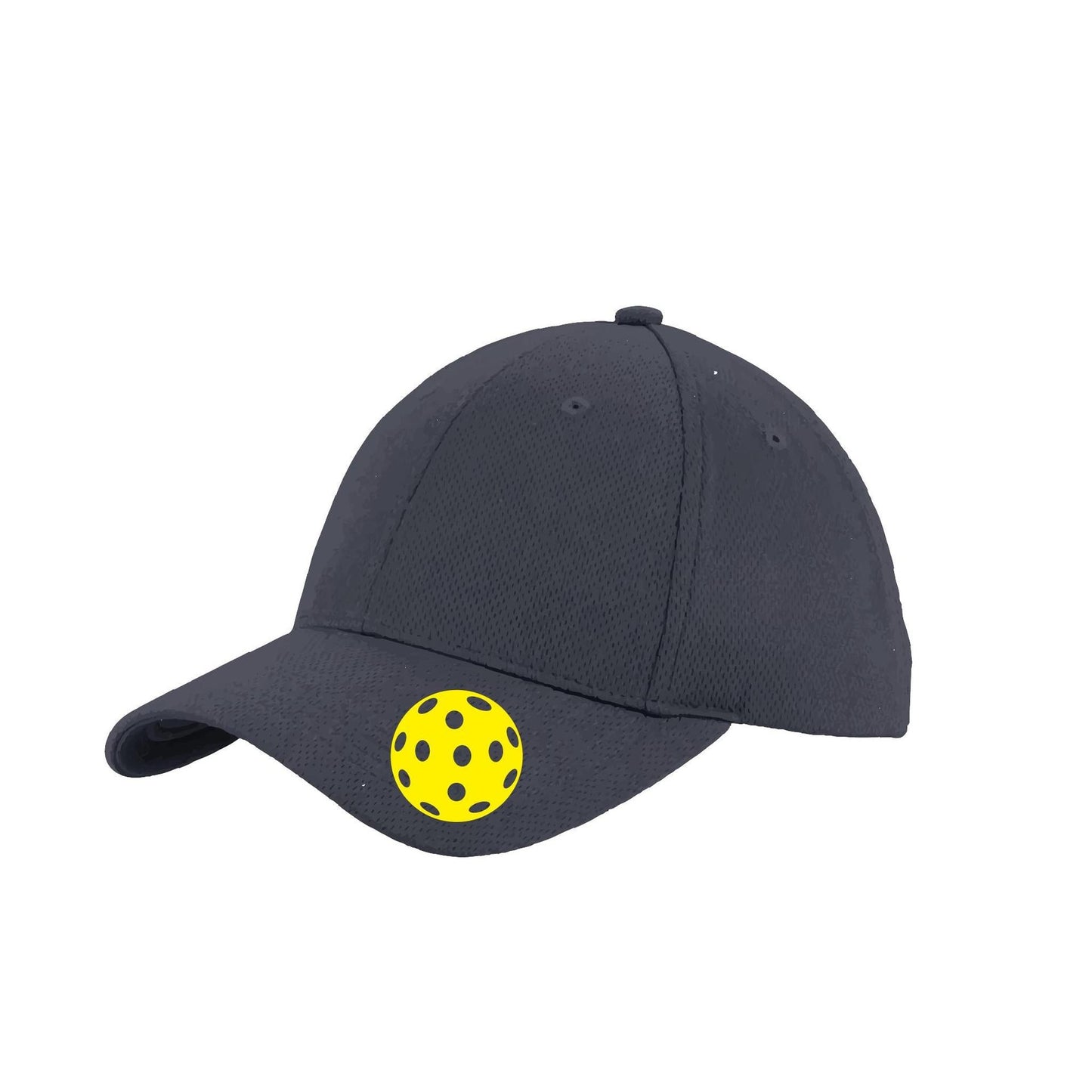Yellow Pickleball (Customizable) | Pickleball Hat | Moisture-Wicking 100% Polyester