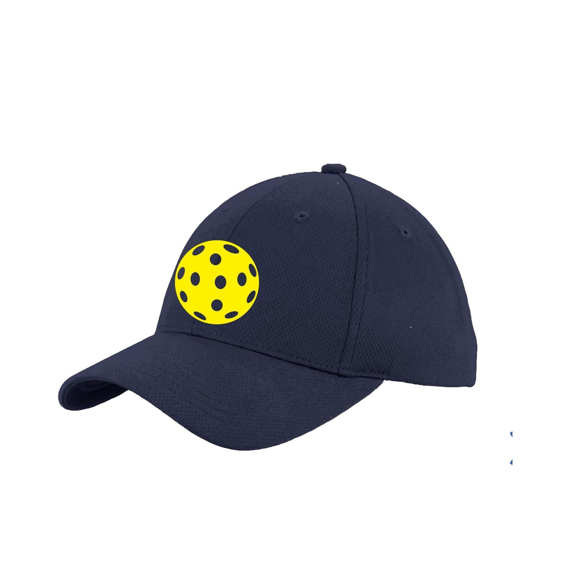 Yellow Pickleball (Customizable) | Pickleball Hat | Moisture-Wicking 100% Polyester