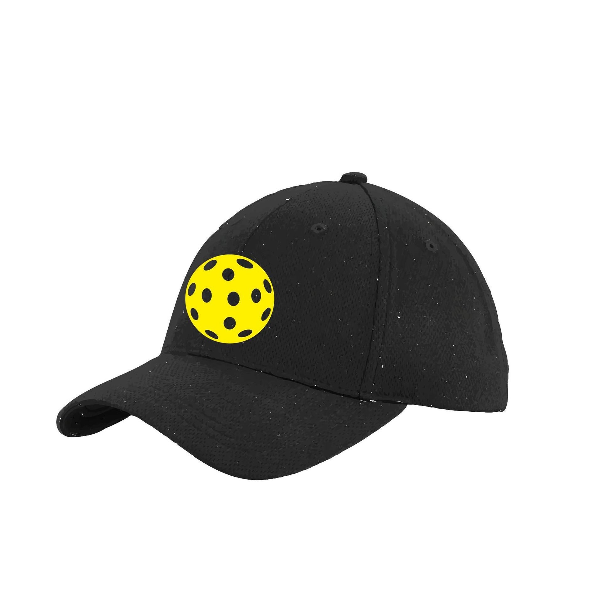Yellow Pickleball (Customizable) | Pickleball Hat | Moisture-Wicking 100% Polyester