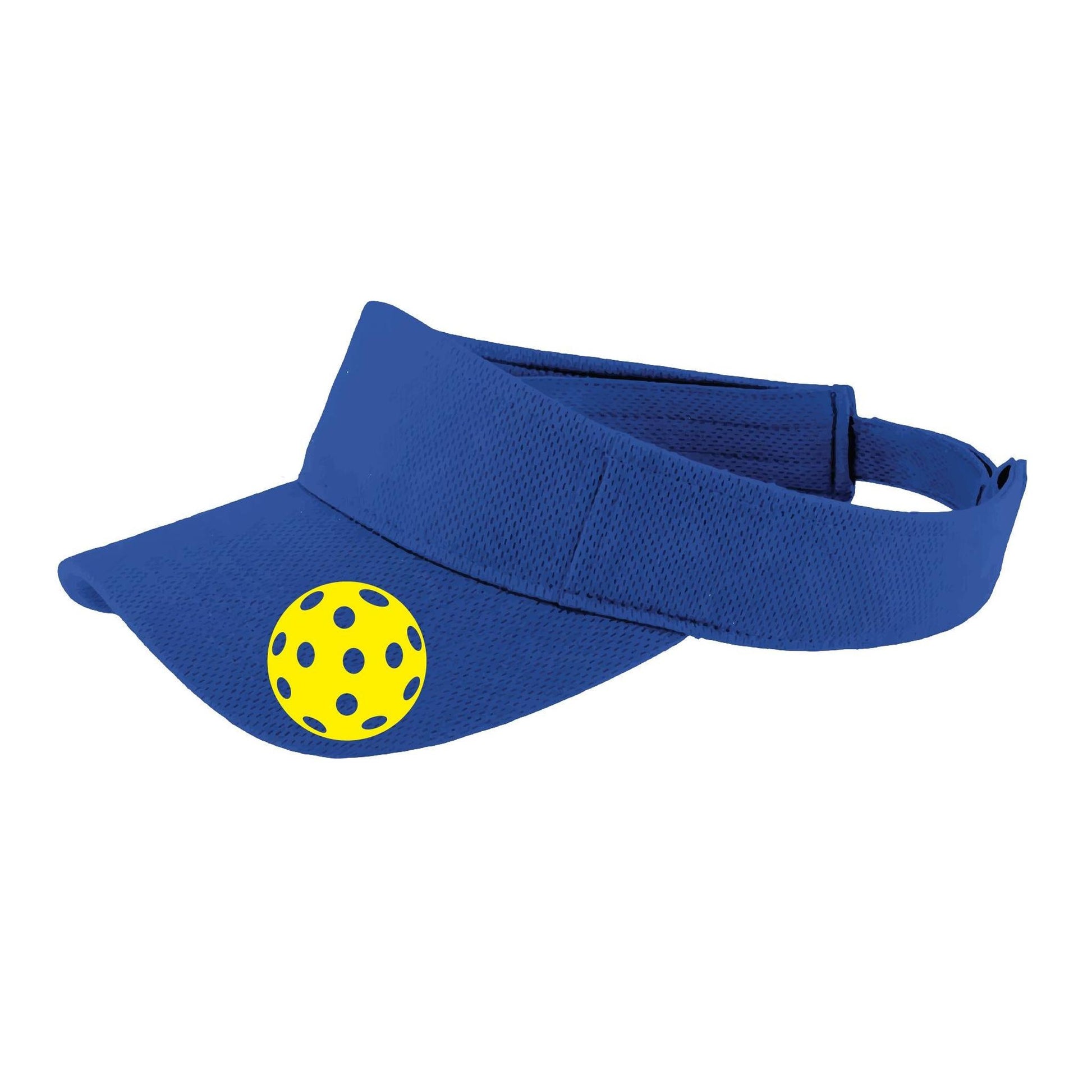 Yellow Pickleball (Customizable) | Pickleball Visors | Moisture Wicking 100% Polyester