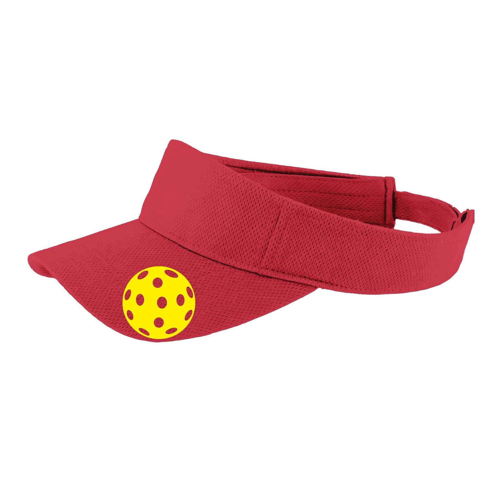 Yellow Pickleball (Customizable) | Pickleball Visors | Moisture Wicking 100% Polyester