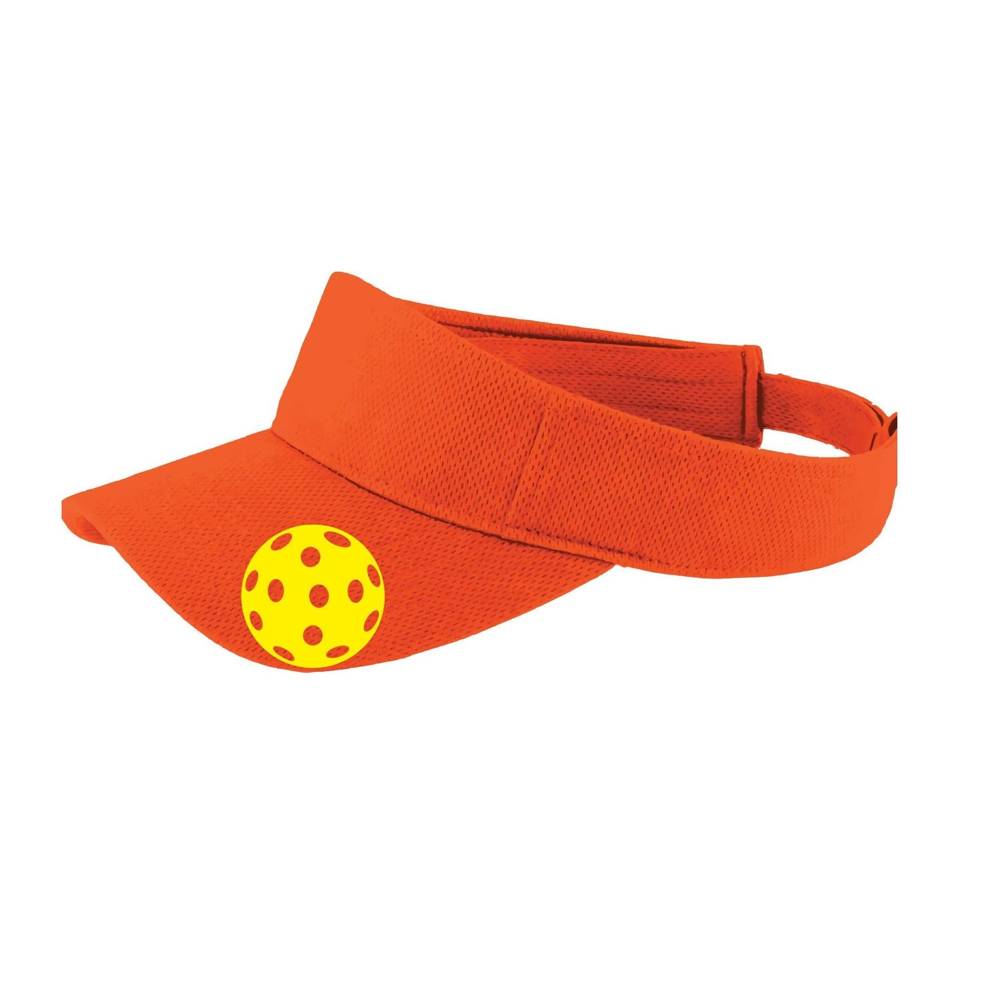 Yellow Pickleball (Customizable) | Pickleball Visors | Moisture Wicking 100% Polyester