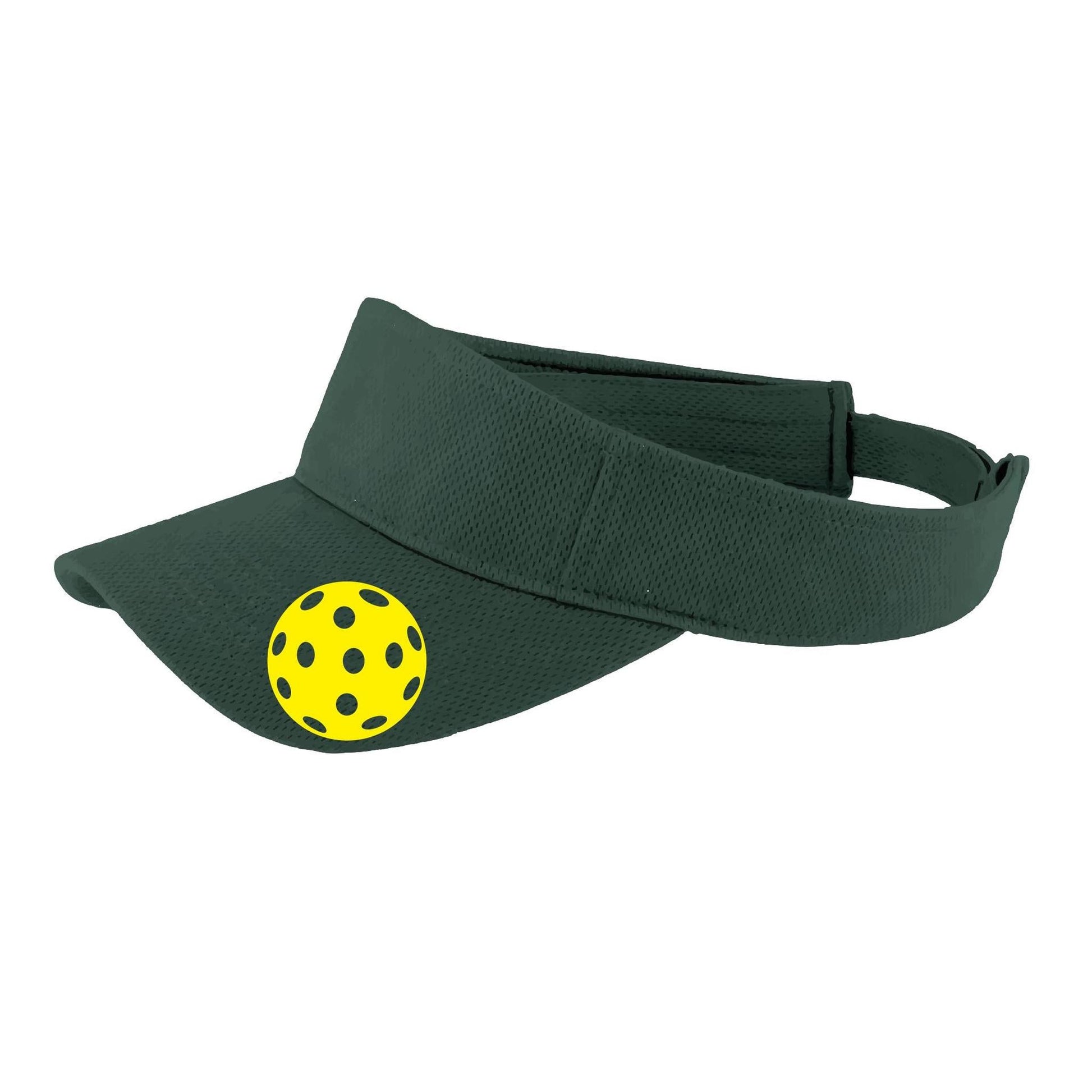Yellow Pickleball (Customizable) | Pickleball Visors | Moisture Wicking 100% Polyester