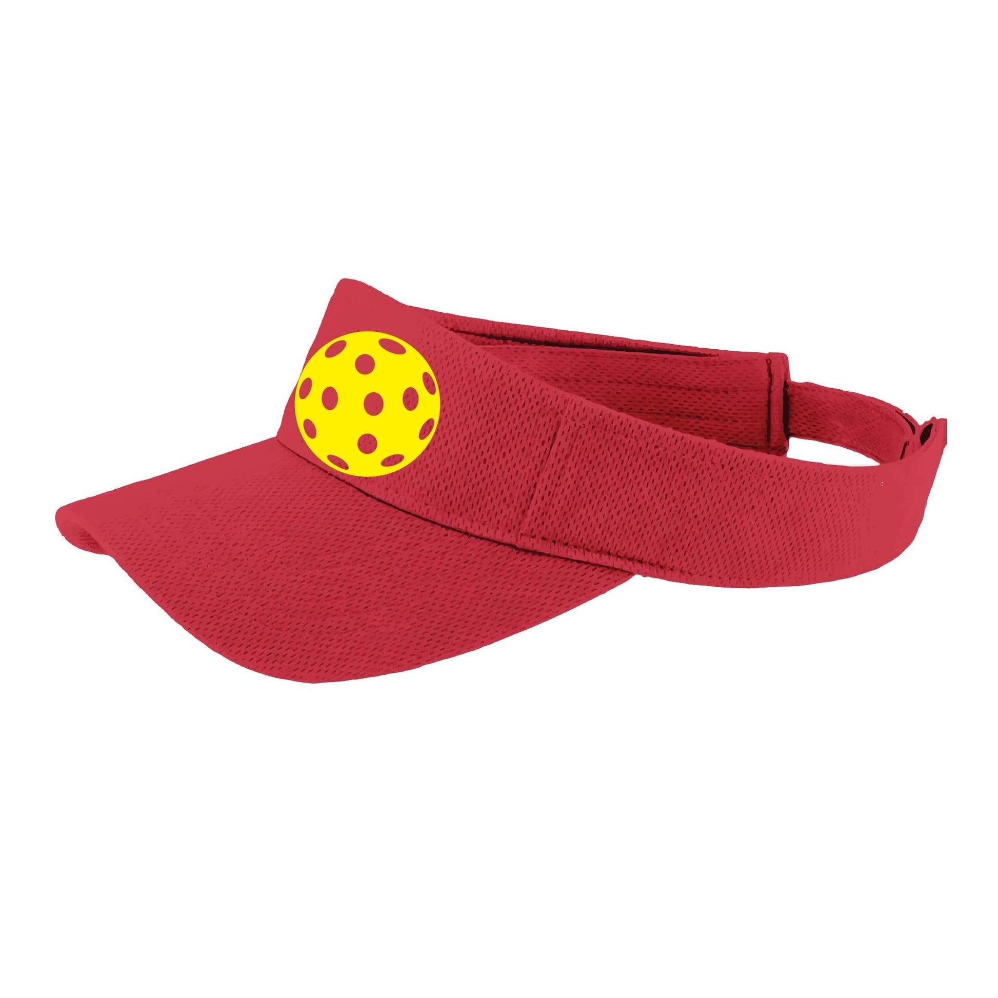 Yellow Pickleball (Customizable) | Pickleball Visors | Moisture Wicking 100% Polyester
