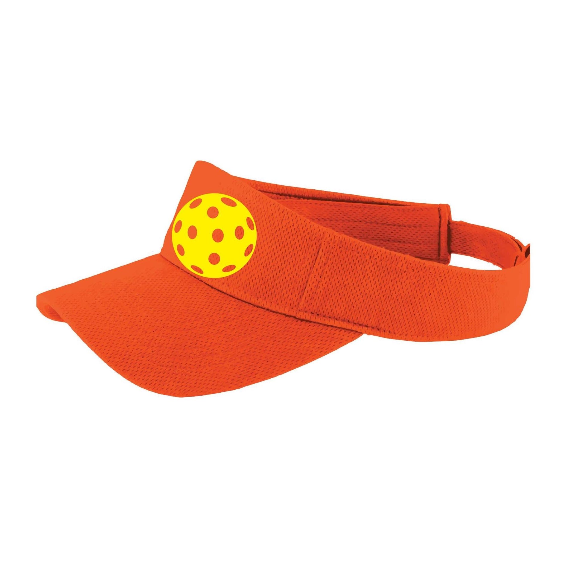 Yellow Pickleball (Customizable) | Pickleball Visors | Moisture Wicking 100% Polyester