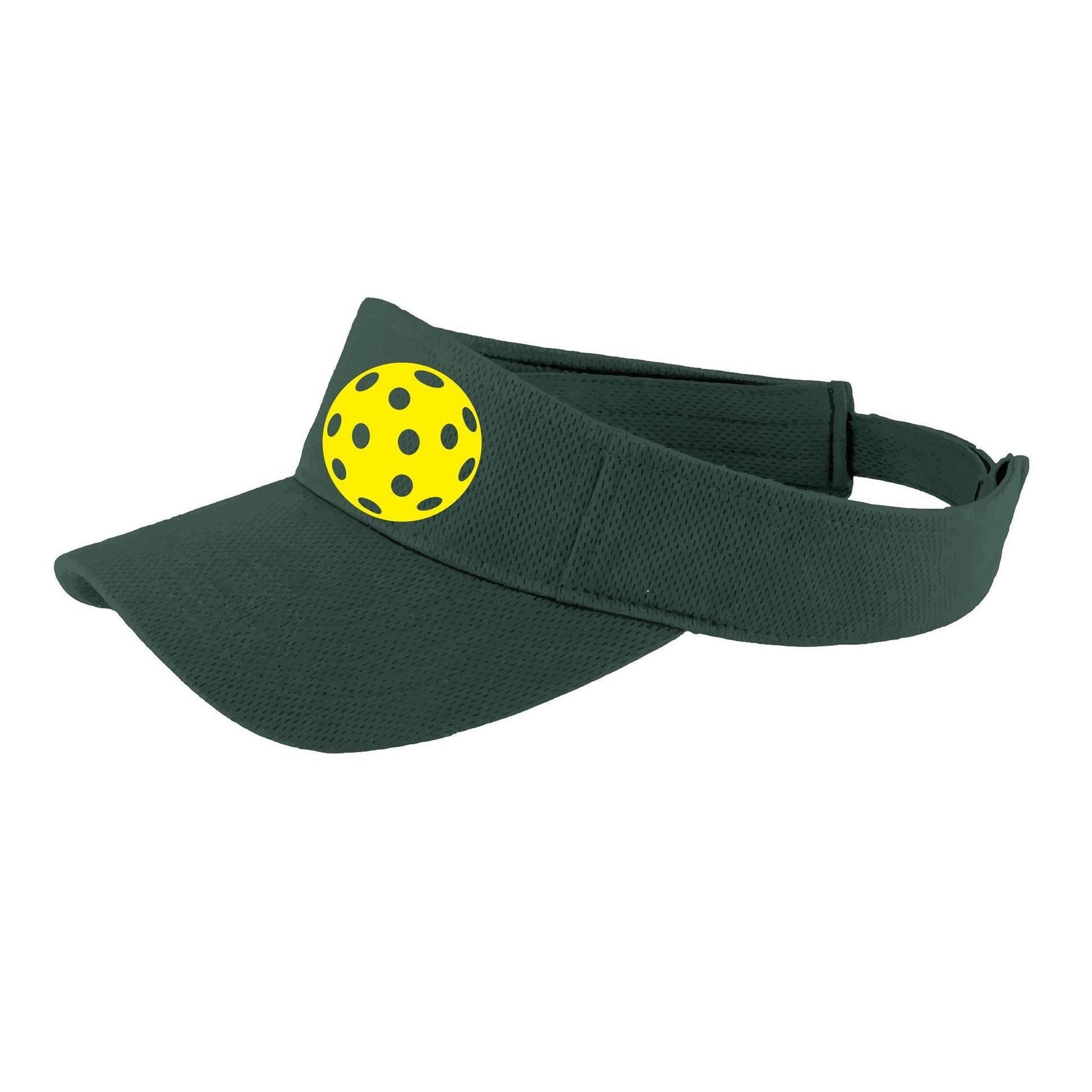 Yellow Pickleball (Customizable) | Pickleball Visors | Moisture Wicking 100% Polyester