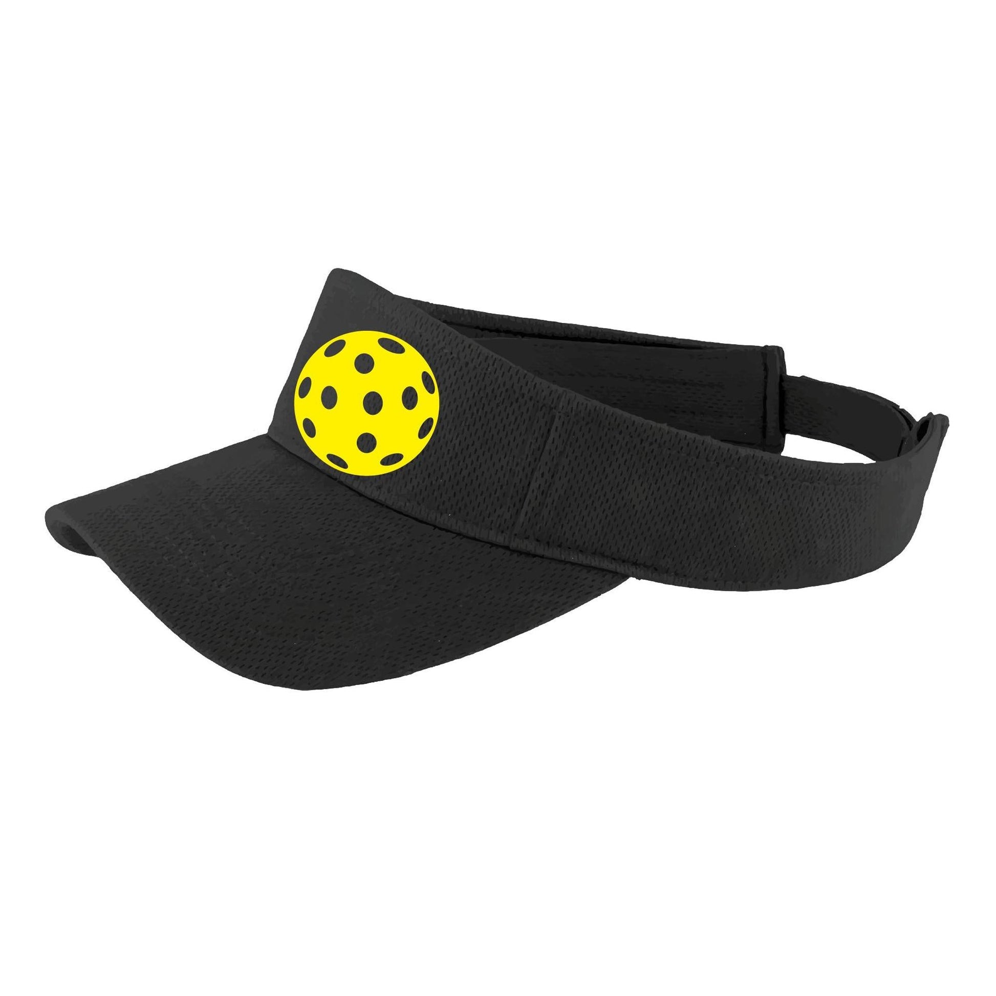 Yellow Pickleball (Customizable) | Pickleball Visors | Moisture Wicking 100% Polyester