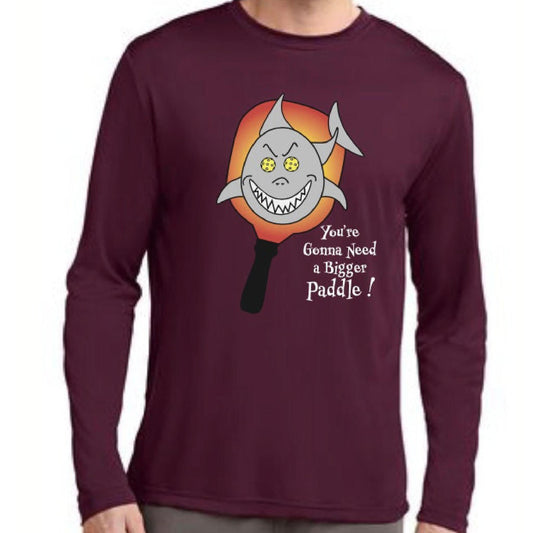 You're Gonna Need A Bigger Paddle | Clearance Men's Long Sleeve Athletic Performance T-Shirt | 100% Polyester