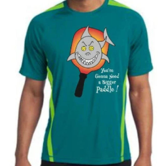 You're Gonna Need A Bigger Paddle | Clearance Men’s Short Sleeve Pickleball Performance T-Shirt | 100% Polyester